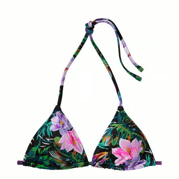 New! Victoria's Secret Black Palm Bikini Set 45580 - Picture 4 of 15